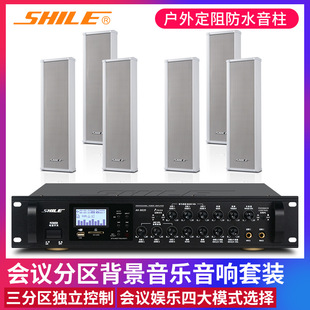 Outdoor fixed resistance waterproof sound column Lion Music BX-204 shop supermarket background music conference audio amplifier equipment