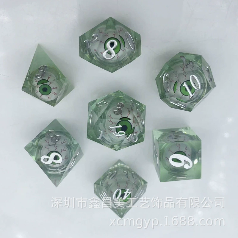 Exclusively available overseas for shakeable eyeballs DND Dungeons and Dragons TRPG game polyhedral creative dice angular tree