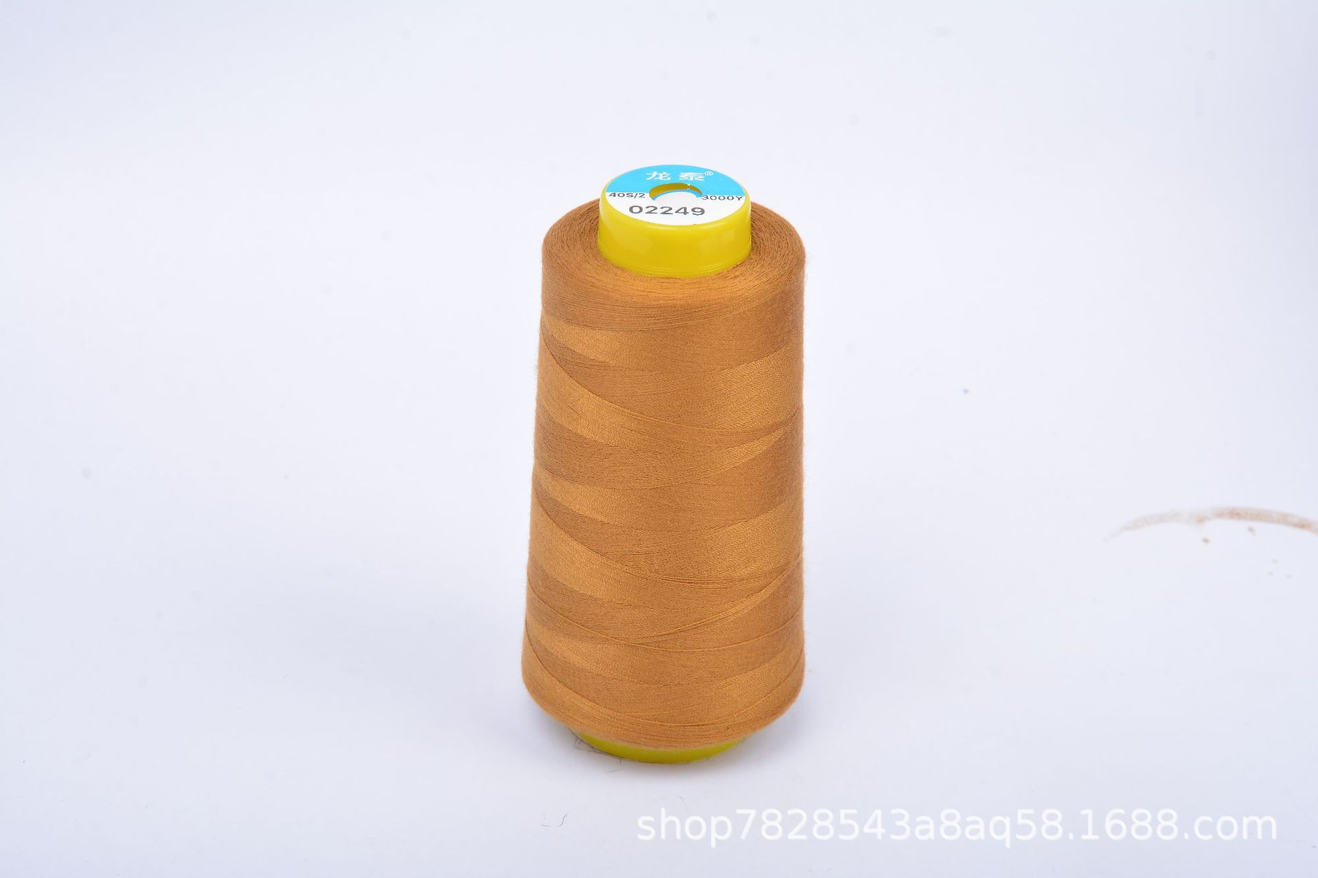 402 Liu Qing 3000 yardas línea de costura serie marrón línea especial de fábrica de ropa línea de máquina de coser de alta velocidad