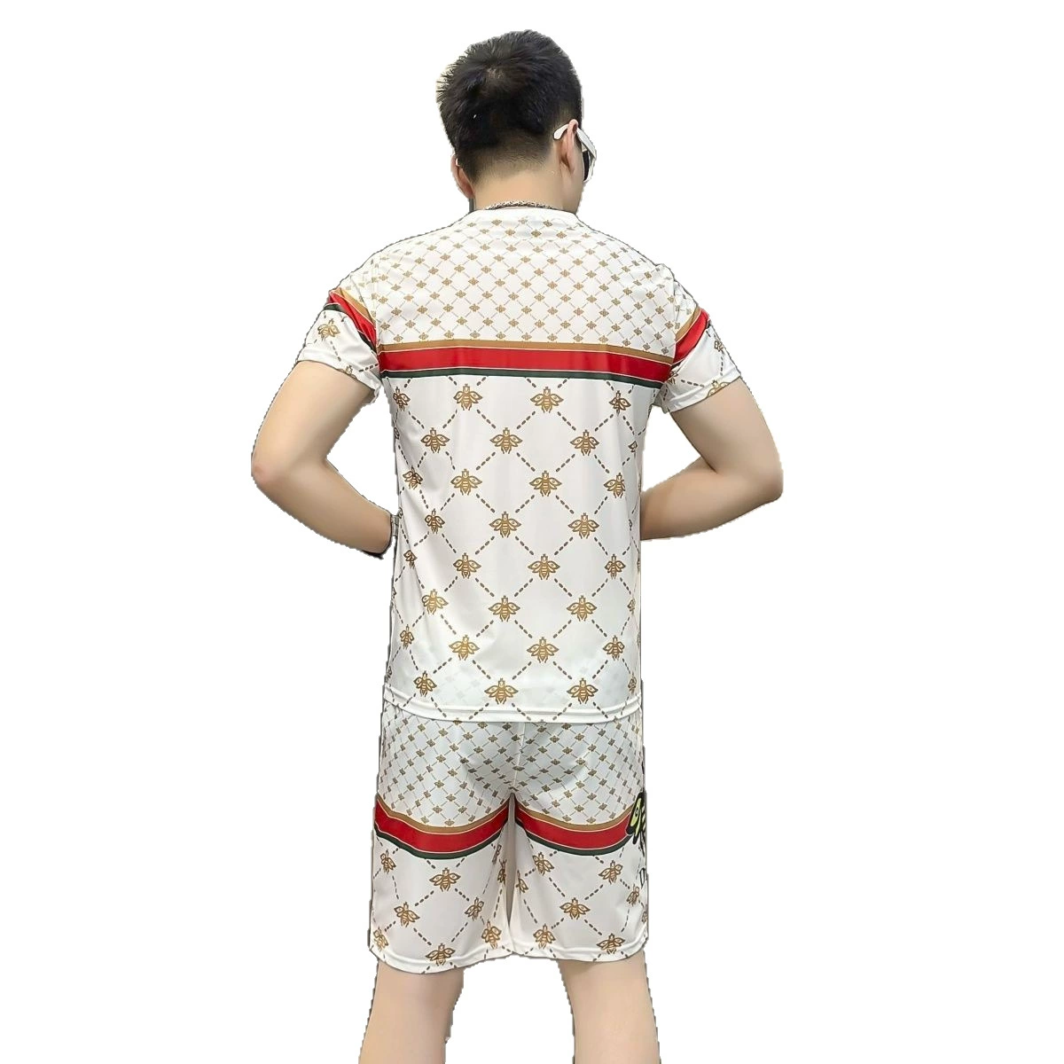 Летний комплект, модная трендовая футболка с short sleeve
