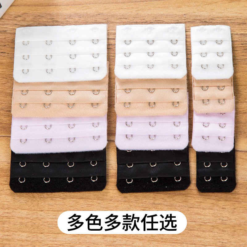 Bra Extender with Four Rows and Four Hooks, Bra Extension Hook, 4-Connecting Hook, Extended Strap, Wide Extension Strap