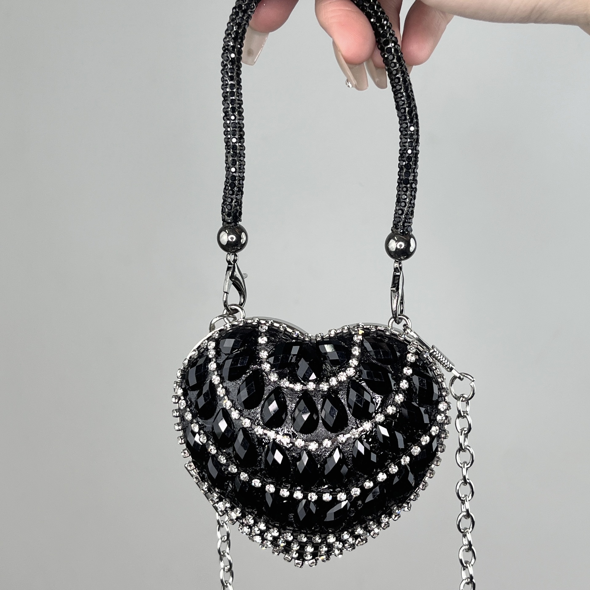 Black Drop Diamond Love Hand-held