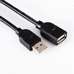 USB extension cable male to female 2.0 black 3m 5m pure copper computer mouse keyboard U disk high speed USB extension cable