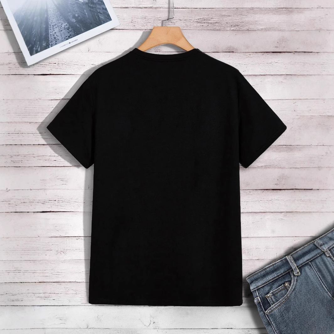 Una cara sonriente divertida, a punto de derretir la camiseta impresa, camiseta de gran tamaño de moda para hombres, abrigo de algodón de verano, descanso suelto