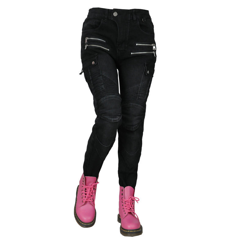LOONG BIKER invierno mujer Caballero jeans motocicleta carreras de motos anti-caída pantalones silicona equipo de protección