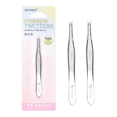 緹香不鏽鋼修眉夾斜口眉毛夾美容拔毛鑷子嫁接假睫毛修眉工具眉鉗