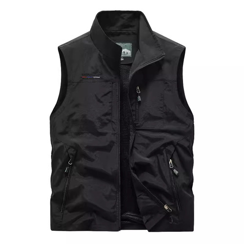 Men's Spring and Autumn Season Multi-Pocket Outdoor Quick-Dry Casual Sports Work Jacket, Loose Large Size Mantle