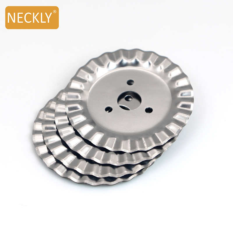 亚马逊厂家波浪圆刀片花边圆刀 塑料手柄更换备用切割刀片 圆刀片