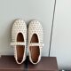 [migua] Niche-style Suede Crystal Full Diamond Flat Mary Jane Shoes with Rivet Ballet
