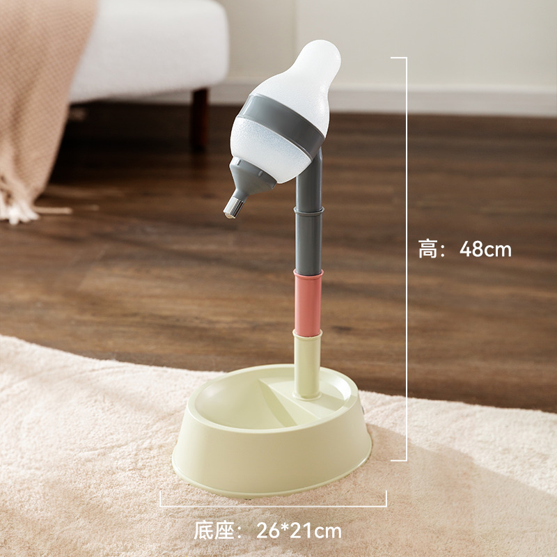 Pet Festival alto alimentador vertical de agua potable integrado perro tazón gato automático anti-golpe dispensador de agua potable ajustable