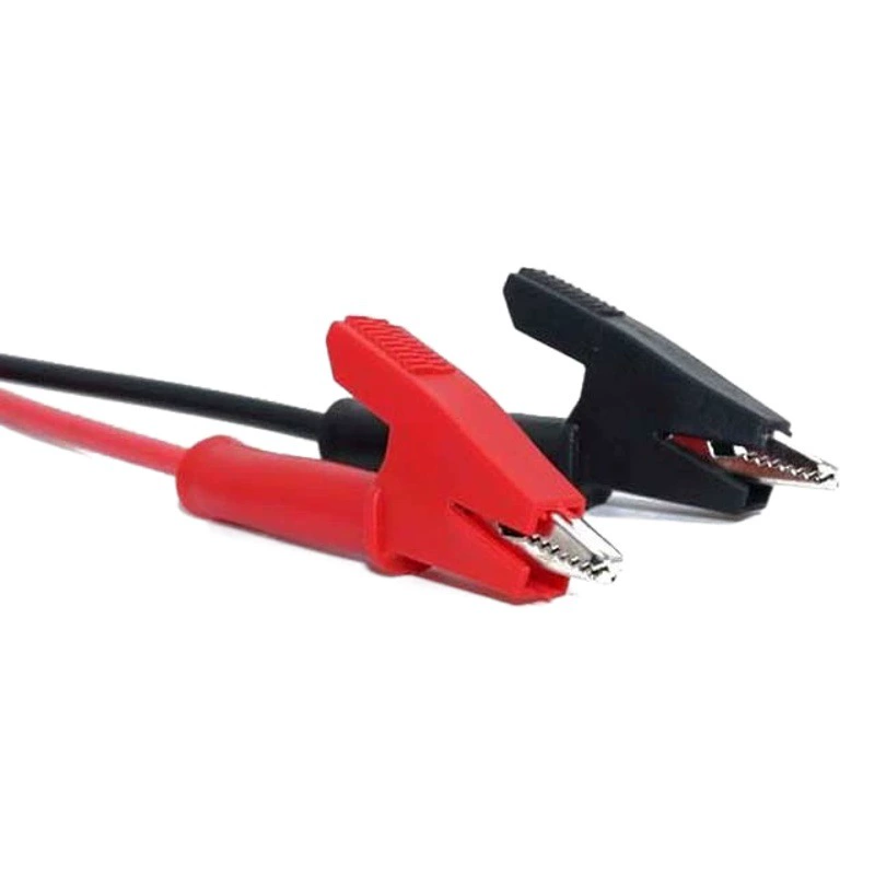 Кабель с мягким изоляционным покрытием, треугольный зажим, 1000В, с изолированными зажимами типа «крокодил», для измерения сопротивления, цифровой тестовый кабель с зажимами