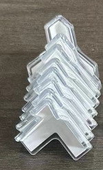 Tulip hecho a mano flor mar cubo de Rubik espejo tridimensional luz nocturna paquete de material completo película retráctil flor Haiyu