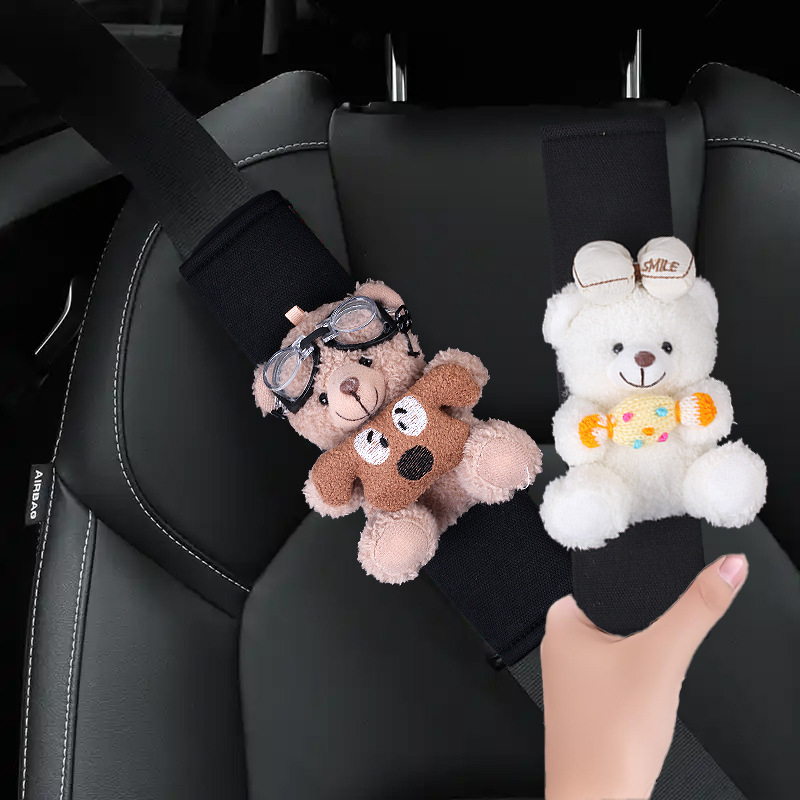 Funda Protectora para Cinturón de Coche de Peluche Artificial