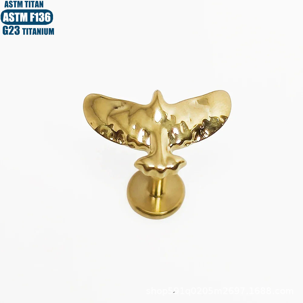 Labret piercing jewelry detail image