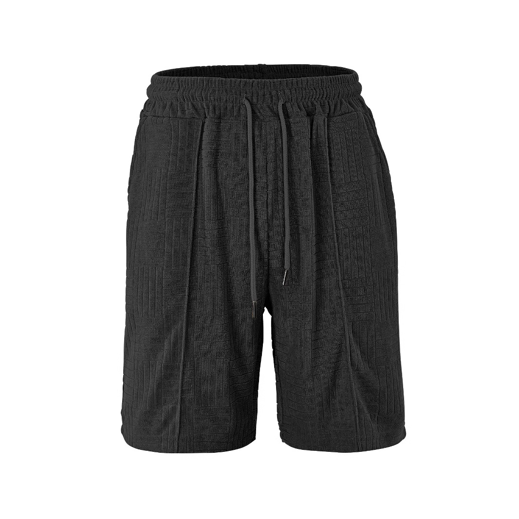 Ropa de hombre transfronteriza europea y americana TK de moda de verano deportivo relajado toallas transpirables Jacquard pantalones de hombre