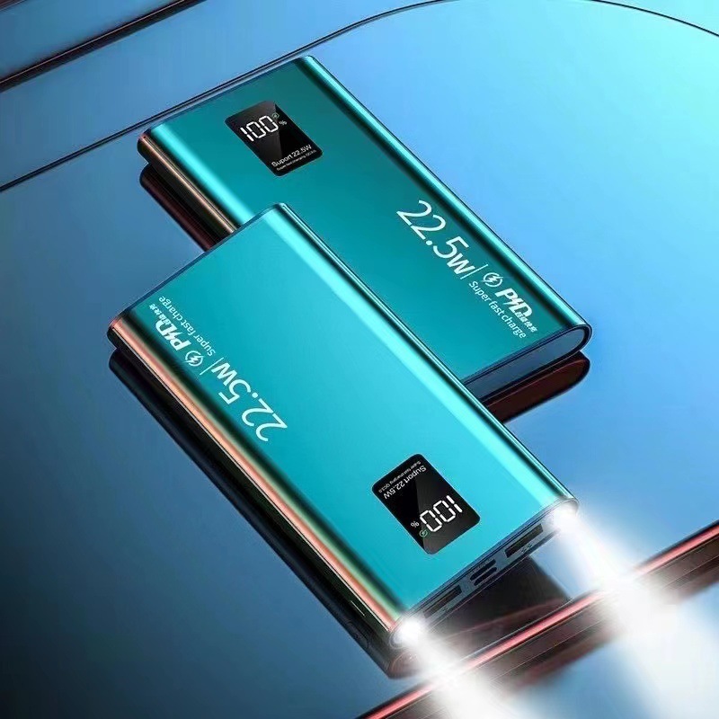 Fuente de alimentación portátil al aire libre de gran capacidad 20000 mAh tesoro de carga compacto bidireccional delgado tesoro de carga rápida