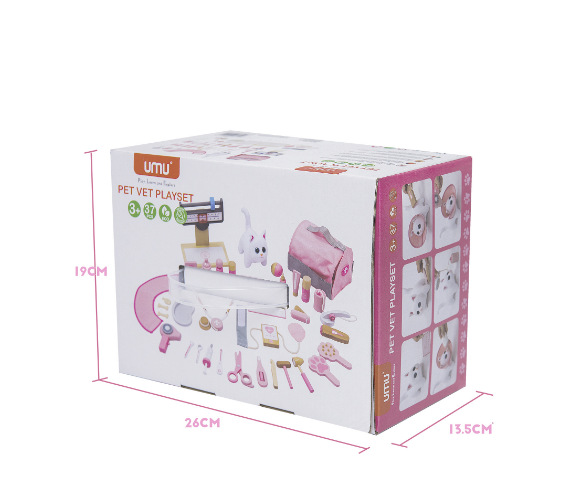 Juego de rol infantil juego de dentista juego de maquillaje de Casa simulación de madera bolsa médica entre padres e hijos herramientas médicas interactivas