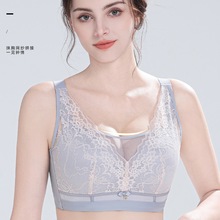 大胸显小内衣女薄款聚拢D杯收副乳防下垂上托调整型无痕大码文胸