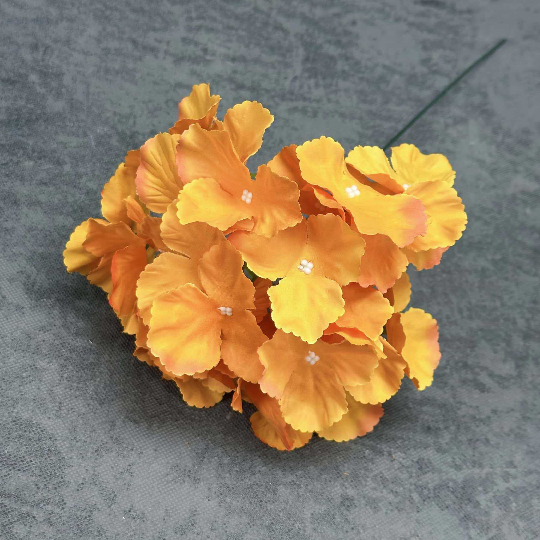 Flores artificiales, 27 piezas, cabezas de flor de hortensia de tallo único, accesorios de decoración para bodas y hogar, flores de seda, adornos de flores falsas, venta al por mayor.