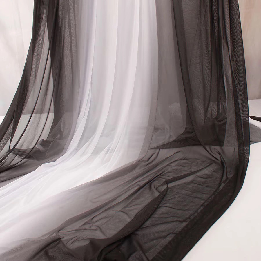 涤氨莱卡四面弹渐变网布印花面料数码印花舞蹈服新款布料小批量