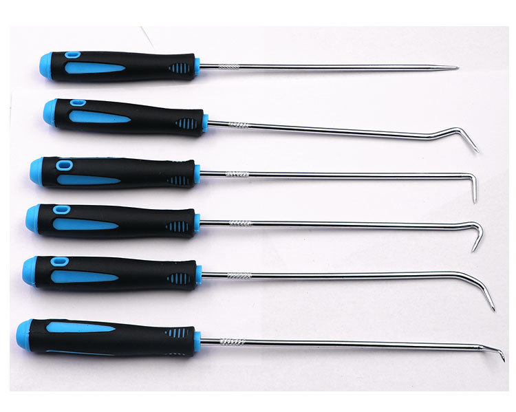 Seal ring removal screwdriver hook car maintenance and repair special-shaped oil seal tool hook four-piece straight hook crowbar