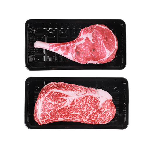 New pet sounding toy Oxford cloth steak dog squeezing sound pressure bite-resistant large steak wholesale