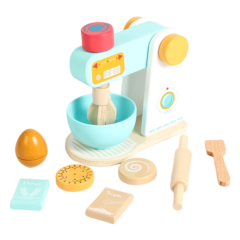 Juguetes de madera para niños en casa, juguetes de cocina de madera para niños y niñas, regalos de cumpleaños para bebés. image 6
