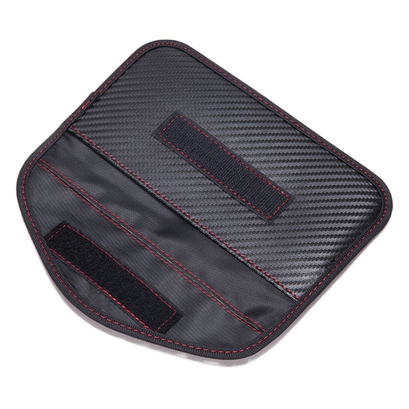 Bolsa de protección de señal de teléfono móvil RFID nueva bolsa de clave de coche a prueba de radiación de fibra de carbono de comercio exterior bolsa de interés de máquina de 6,5 pulgadas