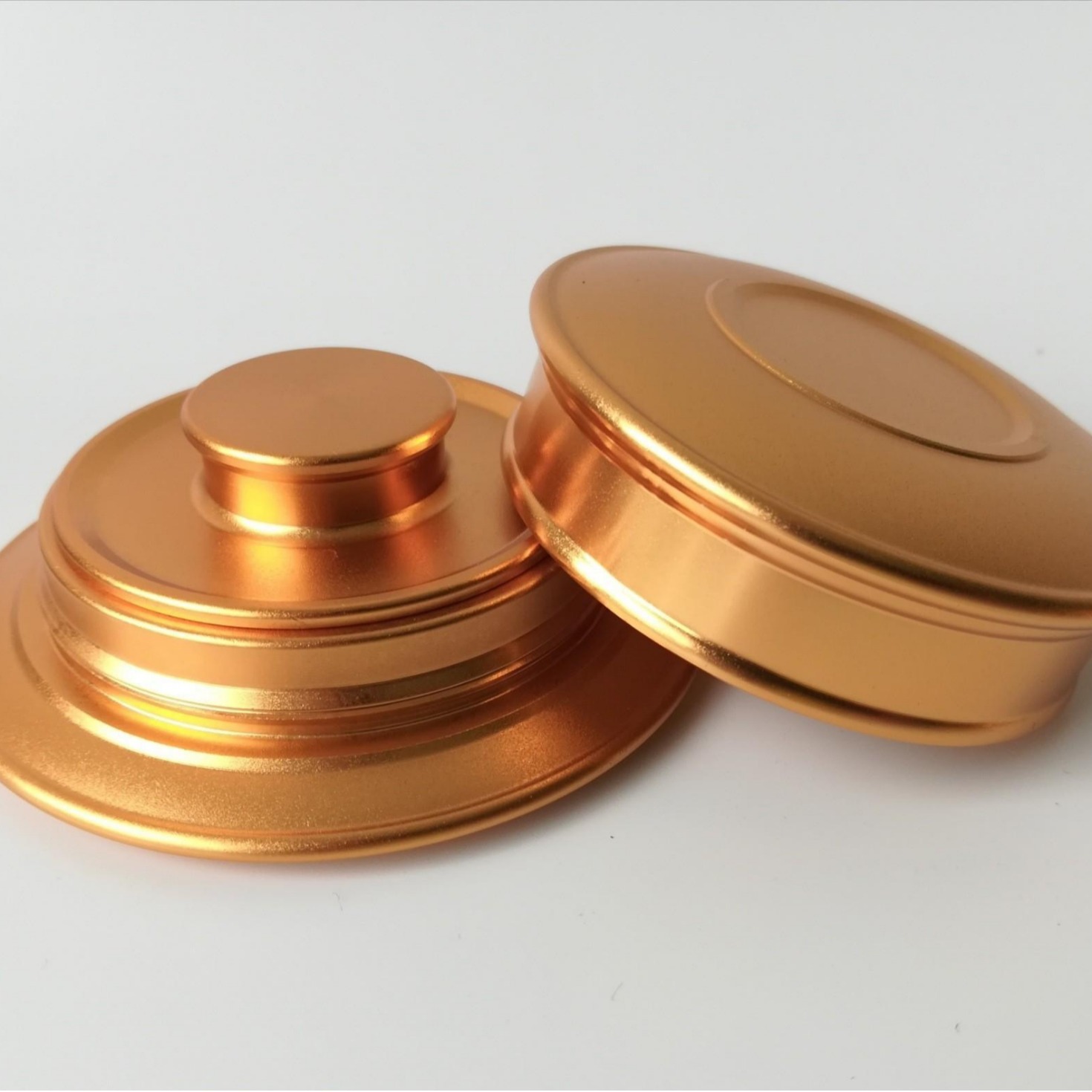 厂家直销陶瓷紫砂茶叶罐密封罐储存罐锡铝铜合金属盖子配件83