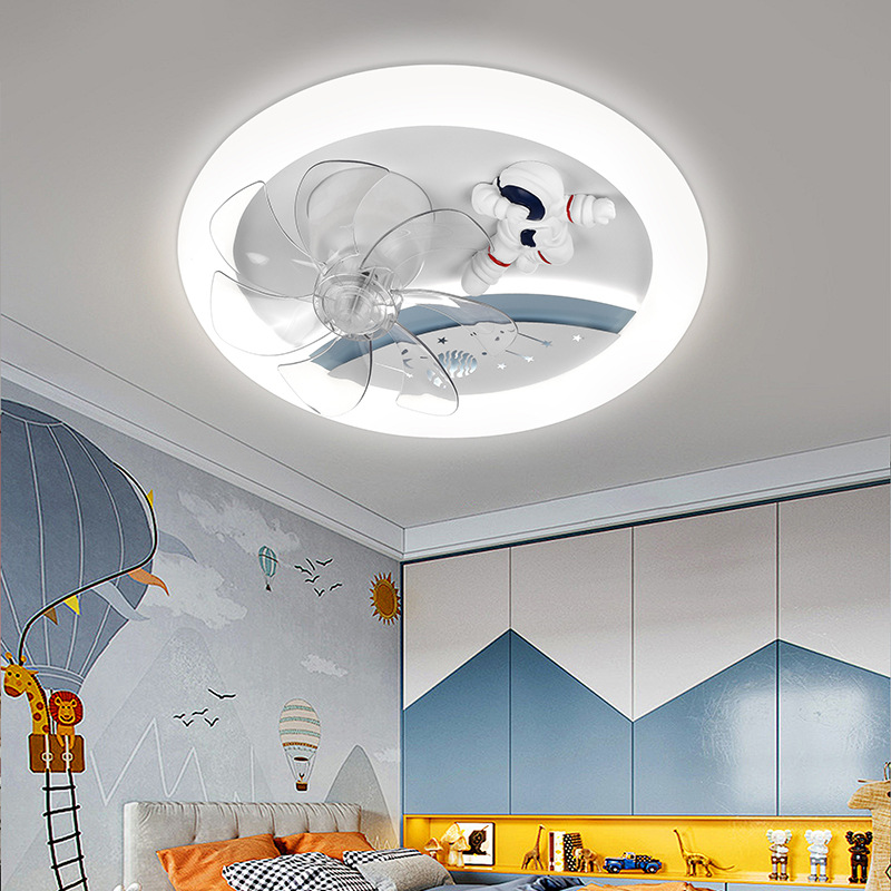 Princesa Lámpara de techo Lámpara de techo Cohete Astronauta Ventilador Habitación de dormitorio Todos los niños Spectrum para niñas Niños