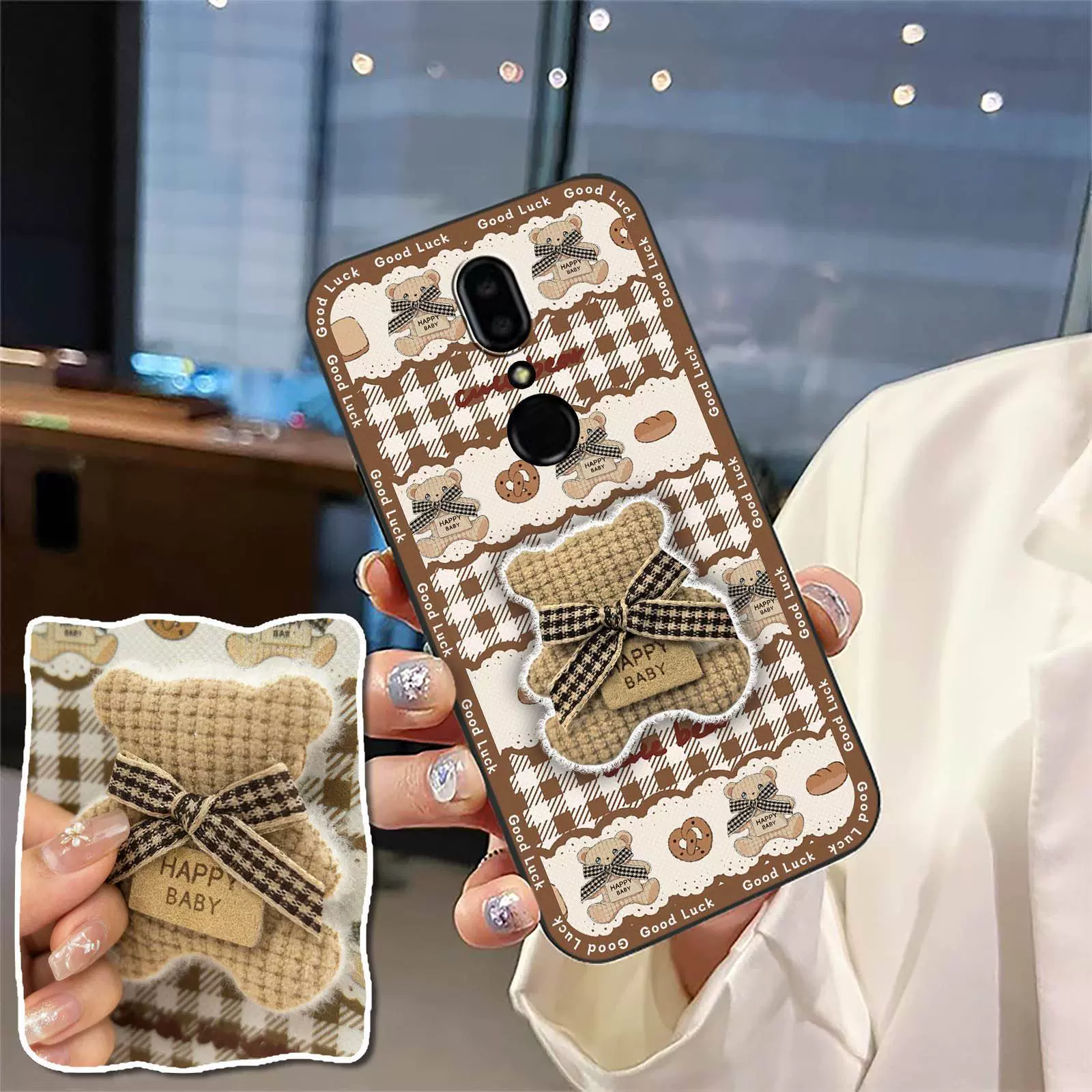 适用夏普手机壳简约散热青春纯色动漫数码毛绒可爱软壳3D硅胶