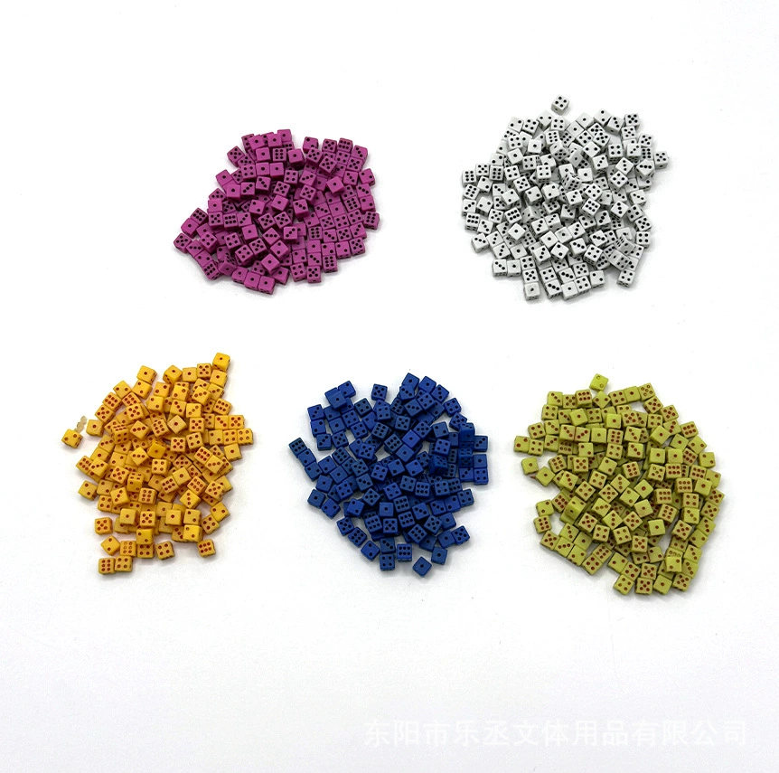 Мини маленький кубик 5 мм твердый цветной шахматный кубик шахматы аксессуары сито