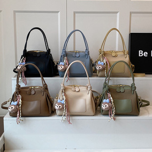 Large-Capacity Bag for Women 2025 New Canvas Denim Class Armpit Bag Single Shoulder Commuter Portable Small Square Bag