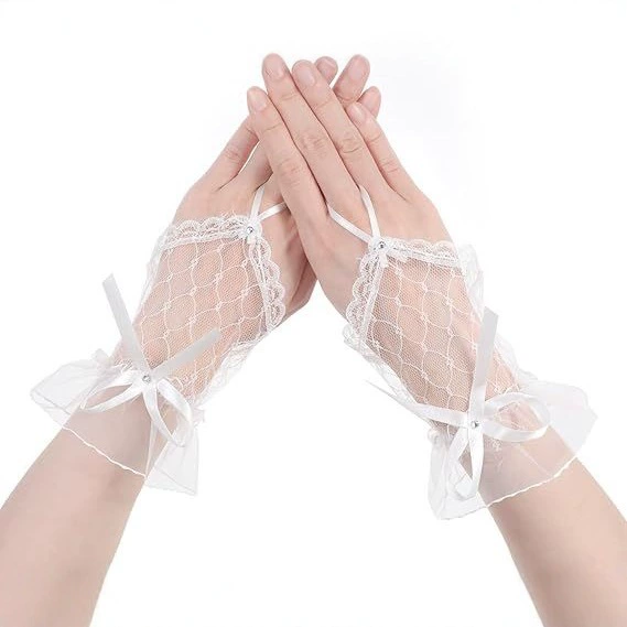 Японский jk Лолита перчатки милые белые кружевные рукава женские мягкие девушки рукава lolita сетчатая пряжа сексуальная горячая девушка