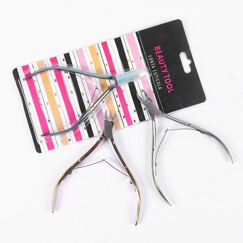 Manicure tijeras de piel muerta de acero inoxidable D501 manicure tijeras de piel muerta manicure