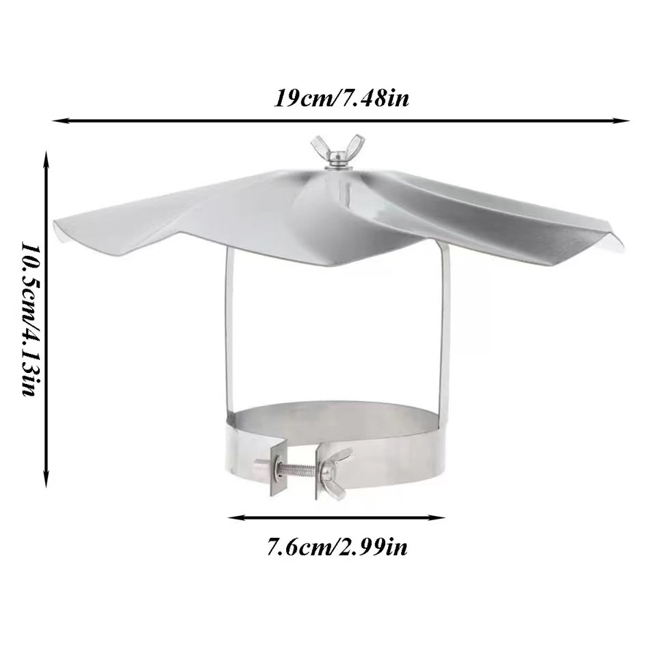 Accesorios de acero inoxidable anti-Marte chimenea aislamiento térmico red de fábrica directa de humo tubería tienda de campaña de bloqueo de humo de camping de alta temperatura vidrio resistente