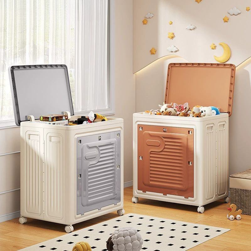 Простой пластиковый ящик для хранения одежды и игрушек, складной шкаф для домашнего использования, подходит для спальни.
