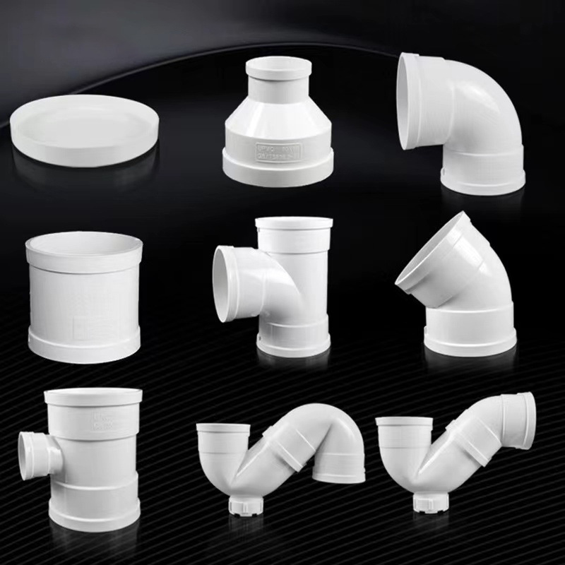 Accesorios de tubería de agua de pvc, tubería de suministro de agua, codo de cuatro vías de tres vías, interfaz de accesorios de tubería de agua, adaptador de plástico