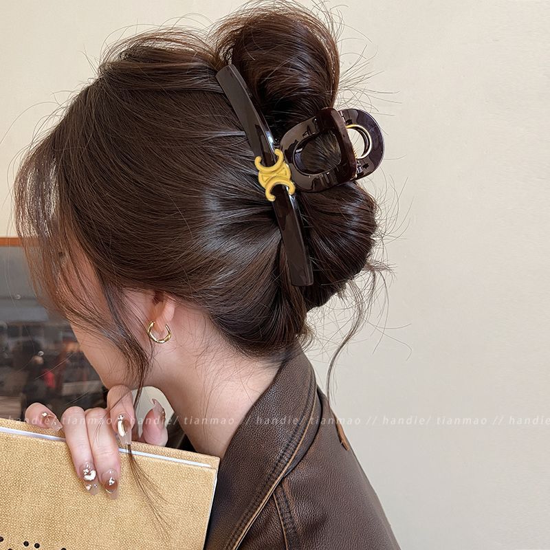 2025 New Style Hair Claw Clip for Women, High-End Early Spring Shark Clip for Thick Hair, Bun Hairpin, Hair Accessory