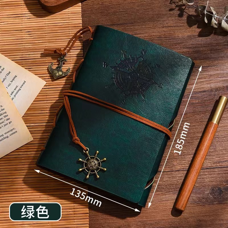 A5 (blank kraft paper core) / dark green