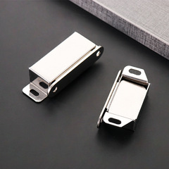 Cabinet door strong magnetic lock, old-style wardrobe magnetic drawer lock, cabinet accessories, stainless steel magnetic clip door holder