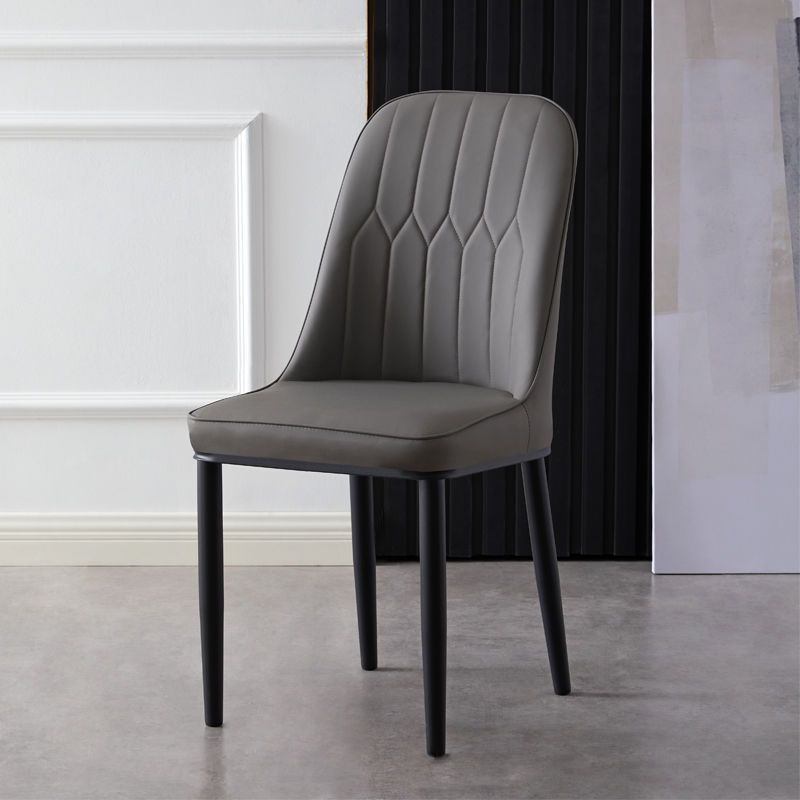 다크 그레이 강화 긁힘 방지 가죽 + 블랙 다리