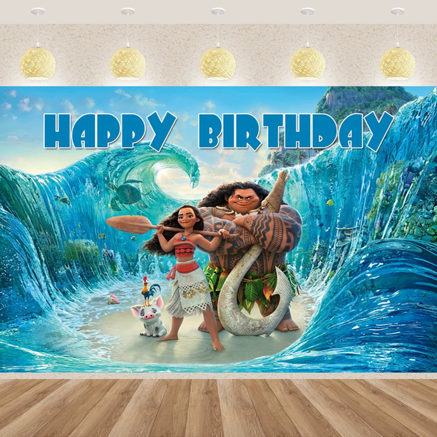 Трансграничная Амазонка Океан Чудесная фоновая ткань виниловый материал для украшения дня рождения фото фон фото ткань