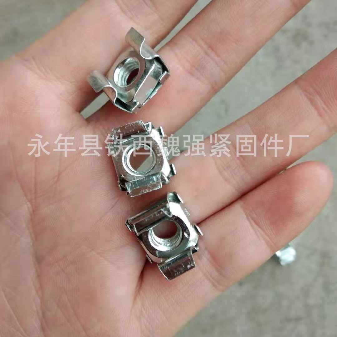 M5M6M8卡式母镀锌卡式螺母不锈钢浮动螺帽 笼式母厂家直销