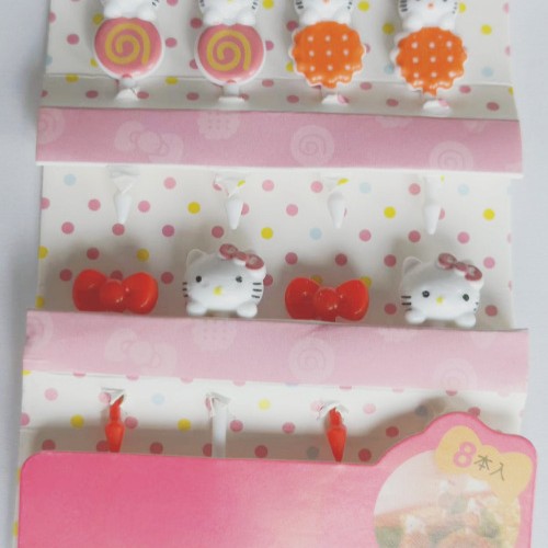 Uso doméstico Cartoon Tenedores para fruta para niños Creativo Animales para niños Set de palillos de plástico para fruta Palillos para fiambrera