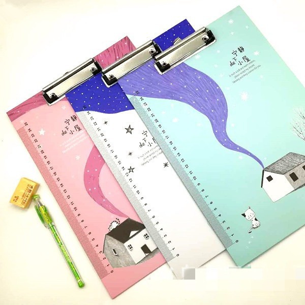 작은 신선한 문서 보드 폴더 학생 문구 쓰기 보드 폴더 A4 사무용품 빌 폴더 패드 쓰기 보드