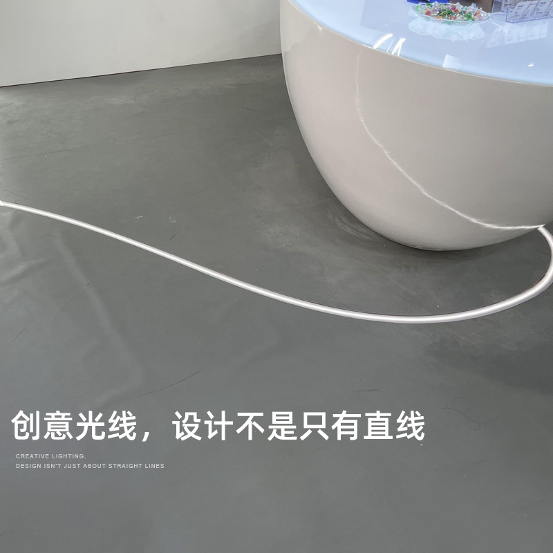 Ledシリコンライトにはめ込み式フレキシブルスリーブ付きリニアライト円形トップ雰囲気形屋外防水ソフトライト|undefined