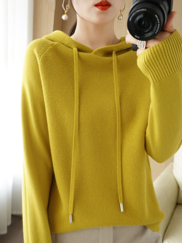 Cross-border wholesale new autumn and winter osmanthus knitting sweater for women, can be worn as a base layer or outerwear, loose and versatile