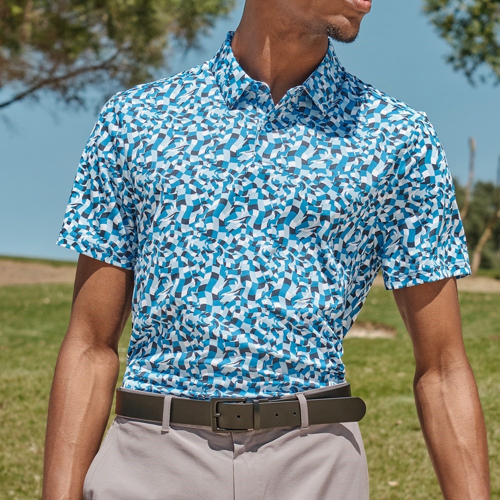 Customized Functional Quick-Drying Sun Protection Breathable Golf Clothing Printed Polo Classy Men's Short-Sleeved T-Shirt