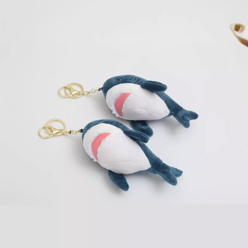 Shark Doll Keychain Pendant Plush Toy Cartoon Creative Shark Baby Doll Machine Doll